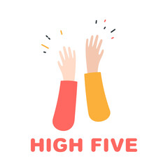 High five icon simple illustration