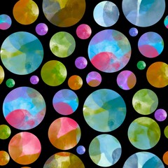 Abstract seamless coloured dots pattern for fabrics and textiles and packaging and gifts and cards and linens and kids 