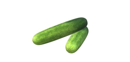 cucumber on white background