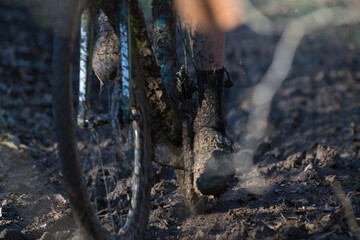 cyclocross race full of mud, passion, power and will