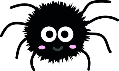 Cute Spider Vector illustration. Cute Spider Clip art or image.