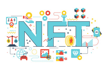 NFT word illustration