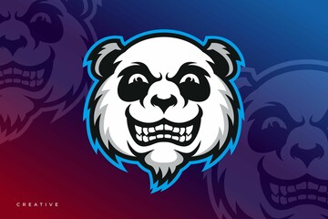 Panda mascot esport logo © Pro Design
