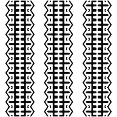 Seamless ethnic pattern color black and white.Can be used in fabric design for clothes, accessories; decorative paper, wrapping, background, wallpaper, Vector illustration.