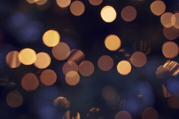 Festive backdrop fot your text or design. Color of the year 2022 concept. Dark abstract background. Defocused image.