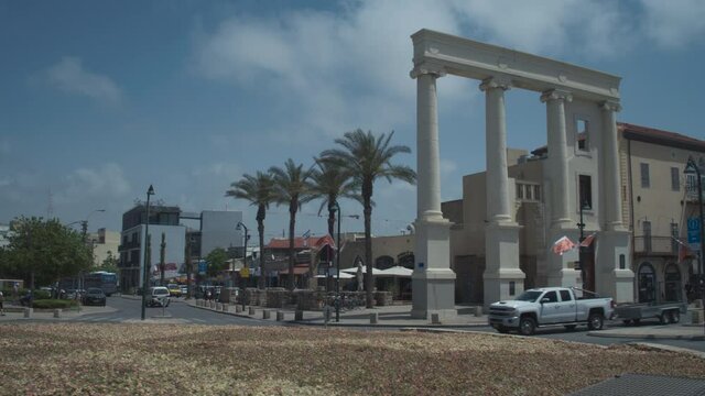 Kikar hashaon in the old city of Jaffa