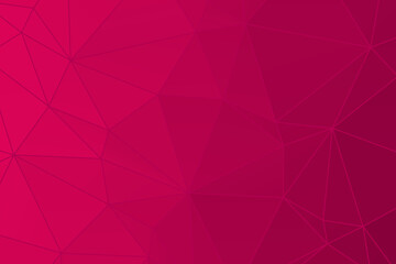Abstract vector background. Magenta gradient illustration for decoration, web design, network triangle pattern