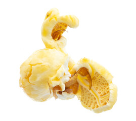 popcorn isolated on white background