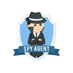 spy emblem design character in emblem