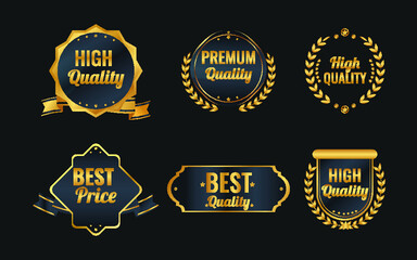 Retro vintage badges and labels collection