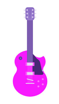 recommend clip art: Clip art of pink Les Paul electric guitar.