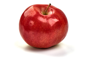 Fresh red apples, isolated on white background.