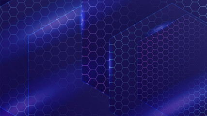 Geometric hexa Gradient purple Colorful abstract design background