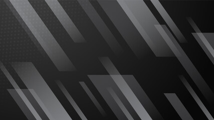 Naklejka premium Geometric Memphis black abstract design background