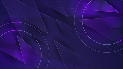 Geometric Memphis Purple black abstract design background