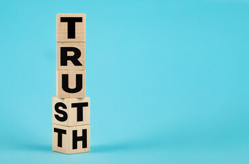 Truth instead of trust. Turns the bones and changes the word Trust to Truth. Business concept