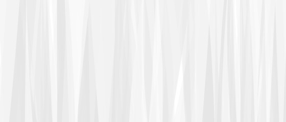 Obraz premium White background wide, neutral geometric wallpaper splash, abstract triangular mosaic. Minimal gray website template, light gradient design, vector illustration.