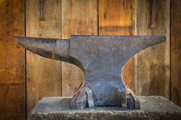 Antique anvil in Vail Headquarters park, Temecula, CA