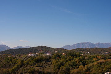 Autumnal landscape of Molise seen from Isernia