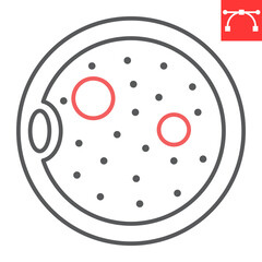 Ovum line icon, reproductive and pregnancy, Ovum vector icon, vector graphics, editable stroke outline sign, eps 10.