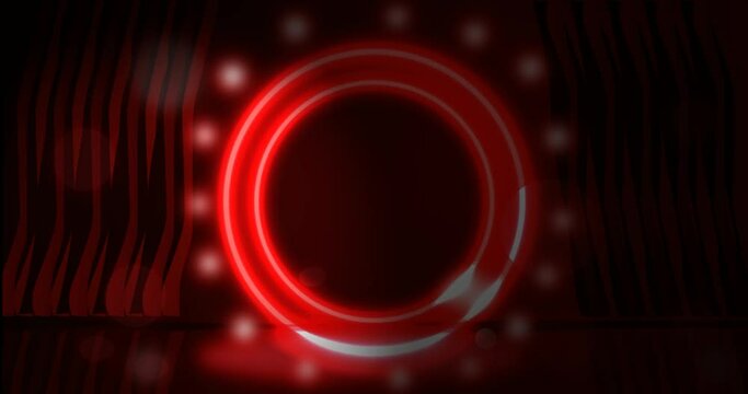 rotating light line opening animation