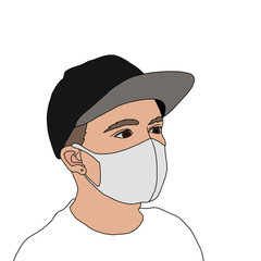 person in a mask osoba w masce © Karolina