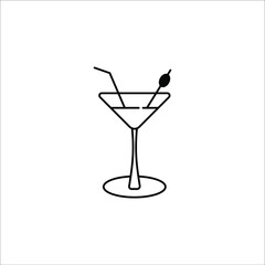 cocktail icon vector symbol illustration