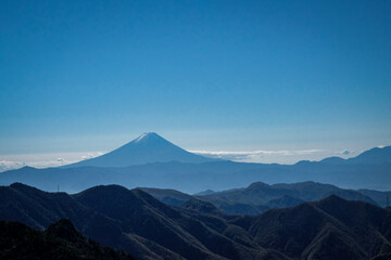 Fototapeta na wymiar 青空と富士山