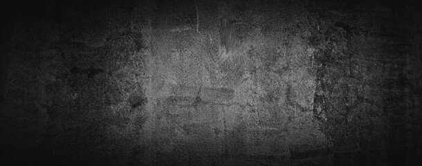 dark black abstract cement concrete wall texture background