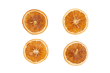 Dried fruit isolated on white background.