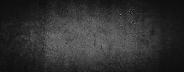 dark black abstract cement concrete wall texture background