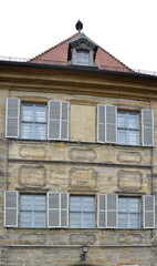Fototapeta na wymiar Historisches Bauwerk in der Altstadt von Bamberg, Franken, Bayern