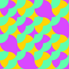 Aesthetic geometric seamless pattern . Modern art .Abstract wavy lines composition . Contemporary vector design 