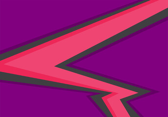 Simple background with gradient polygonal and zigzag pattern