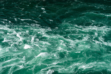Turbulent Turquoise Colored Water Background