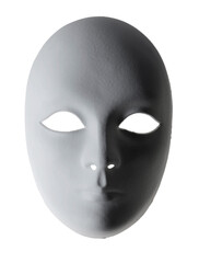 Plaster Venetian mask on white