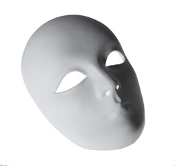 Plaster Venetian mask on white