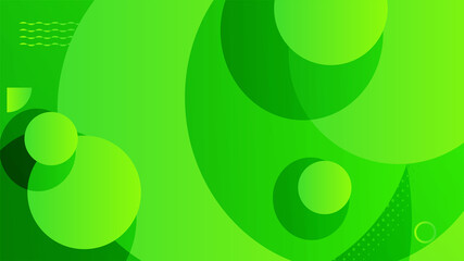 Gradient Circle green colorful abstract design background