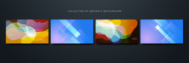 transparant gradient blue Colorful abstract design background