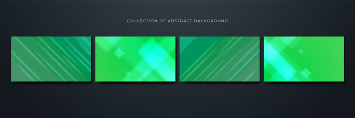 Blurred gradient green Colorful abstract design background