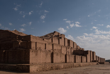 Fototapeta na wymiar The ziggurat Choga Zanbil in Iran