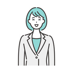 笑顔の若いビジネスウーマン