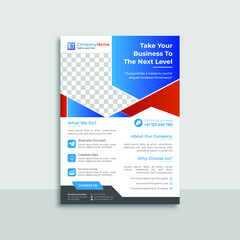 Modern digital marketing agency flyer template