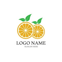 Orange logo design Vector icon