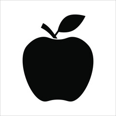 Apple Icon isolated on white background. Apple Icon page symbol for your web site design. Apple Icon Vector illustration. EPS 10