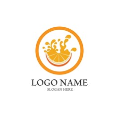 Orange logo design Vector icon