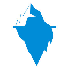 Iceberg icon vector illustration symbol