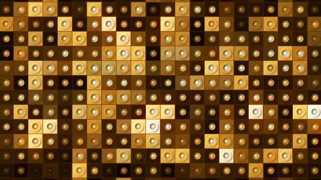 Bright mosaic.Motion. Details in orange color shimmer with dark and light shades in abstraction creating patterns.