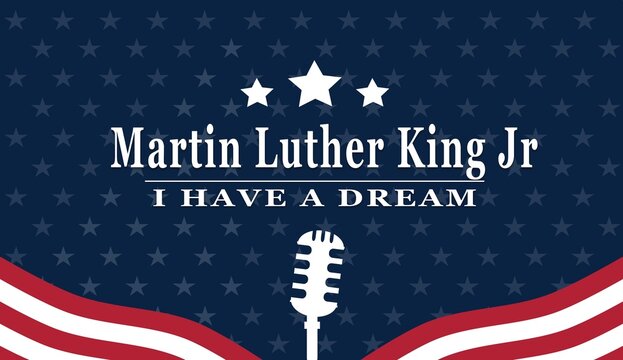 Martin Luther King Day illustration background	