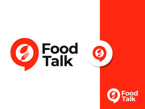 Food Talk Logo Design Concept